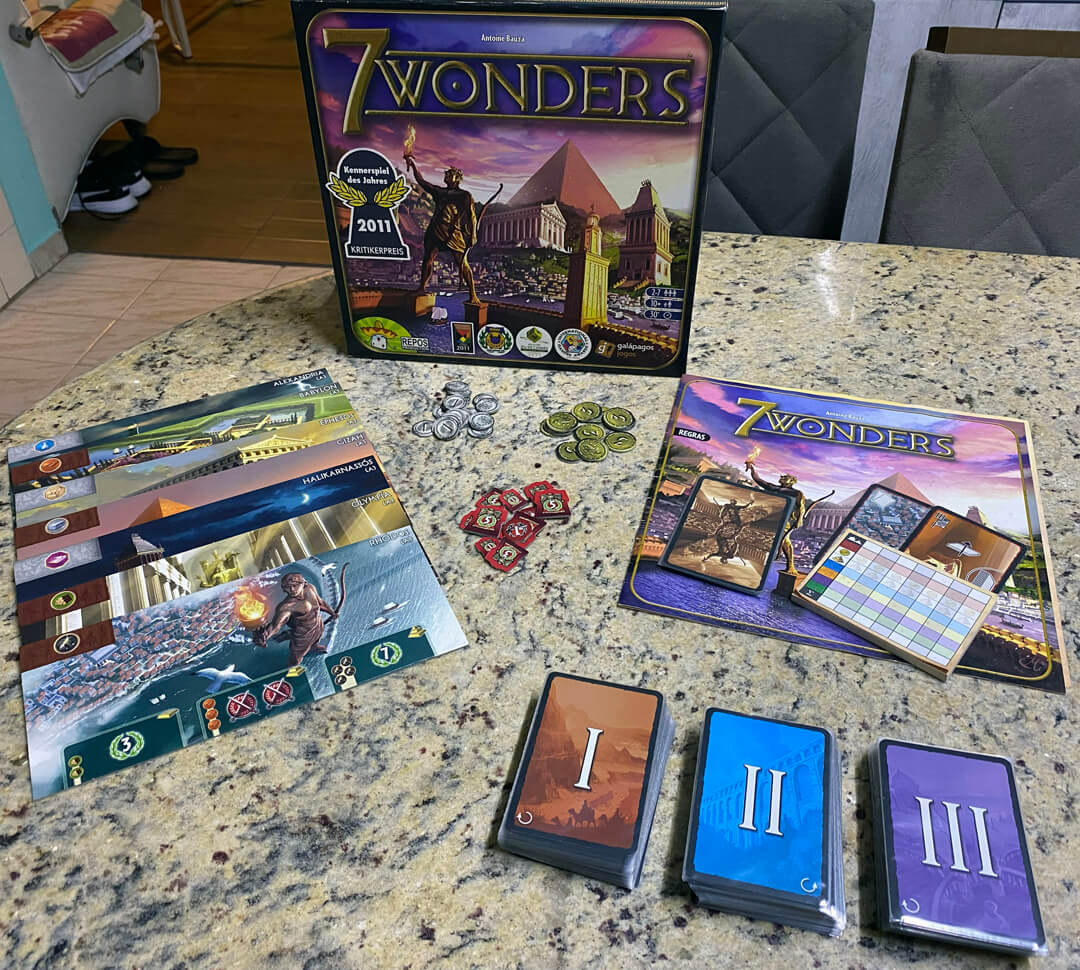 Narradores do Multiverso - 7 Wonders - Galápagos Jogos
